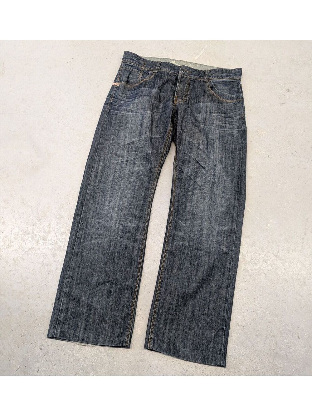 Y2K Parasuco Dark Blue Baggy Denim Jeans